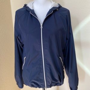 Eddie Bauer Lightweight Navy Zip-Up Jacket